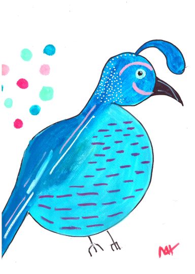 A very blue Bird A very blue Bird